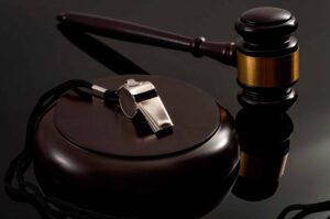 Image of a whistle and gavel